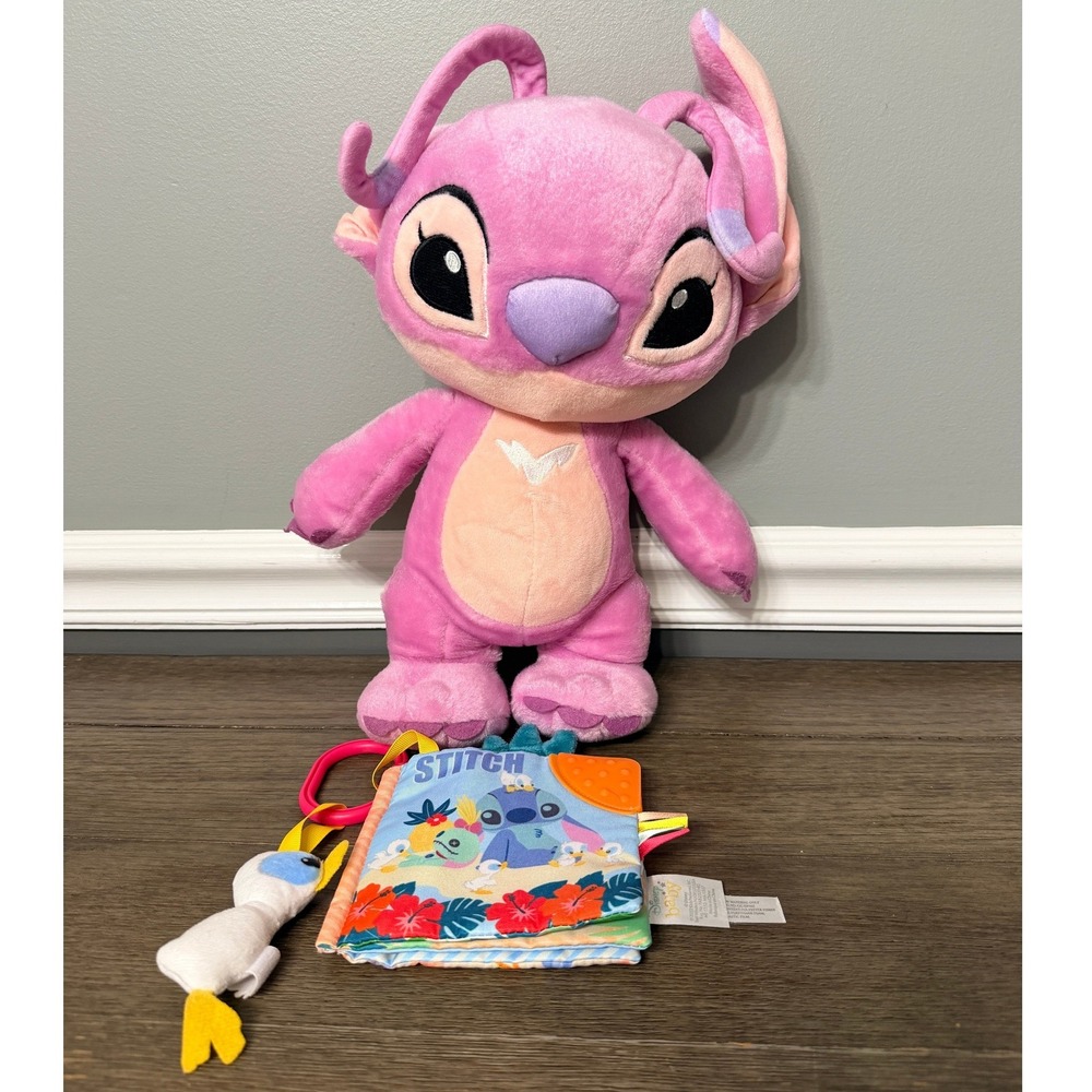 Disney Baby Angel Plush & Stitch Soft Activity Book Set Kids Preferred Lilo